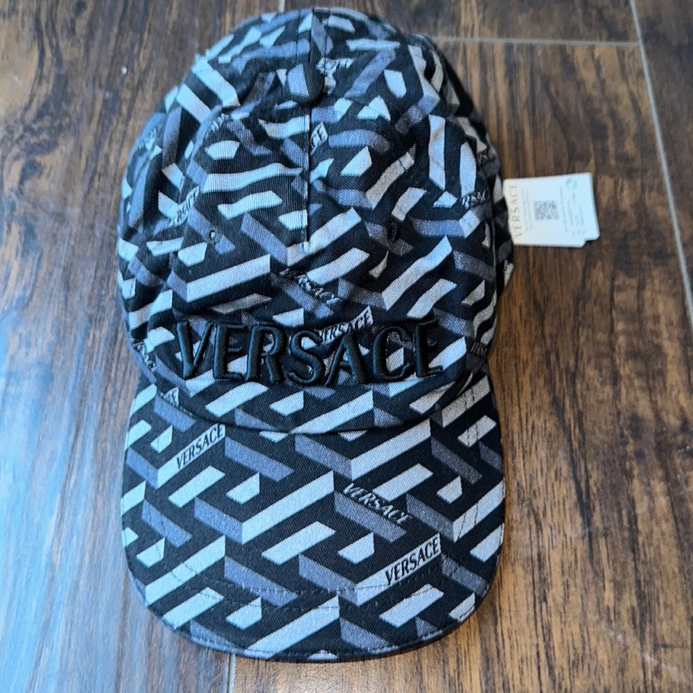 Versace mens monogram baseball hat